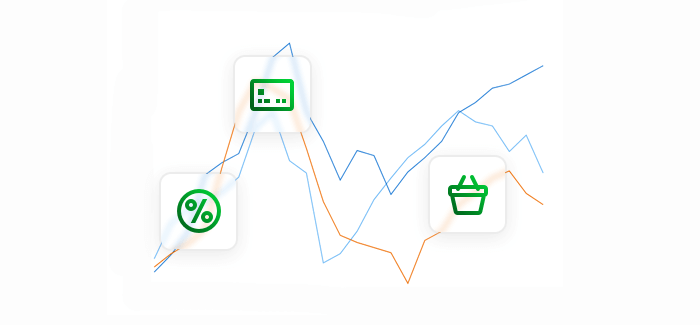 App monetization graph with highs and lows
