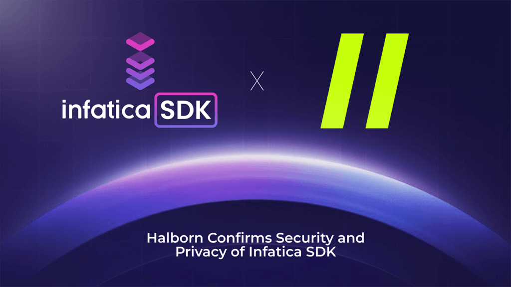 Infatica and Halborn logos across the digital landscape