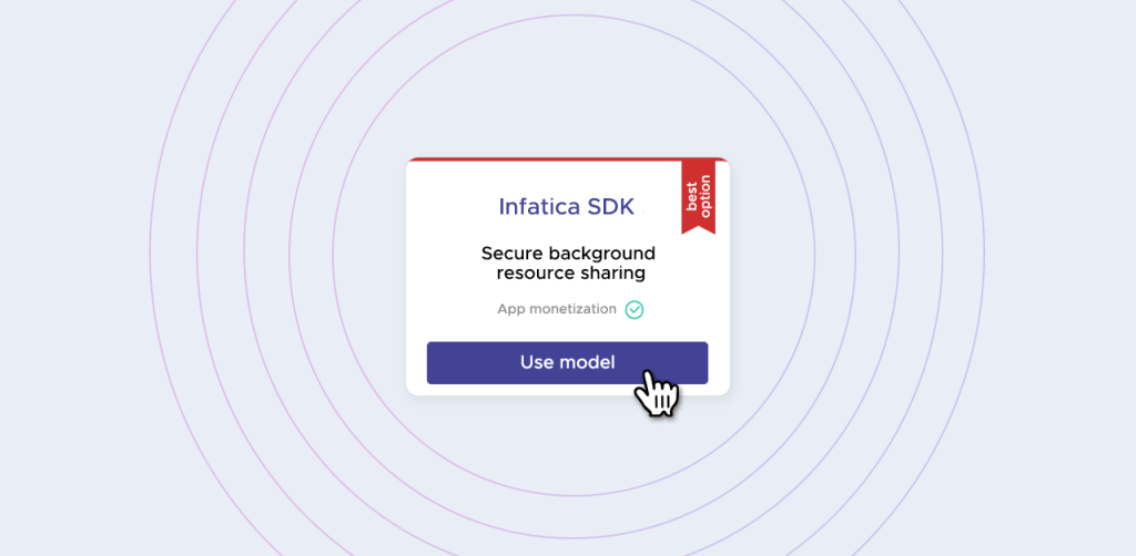 Infatica SDK among other in-app monetization methods