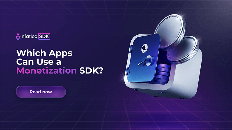 Infatica SDK logo connected to different app platforms